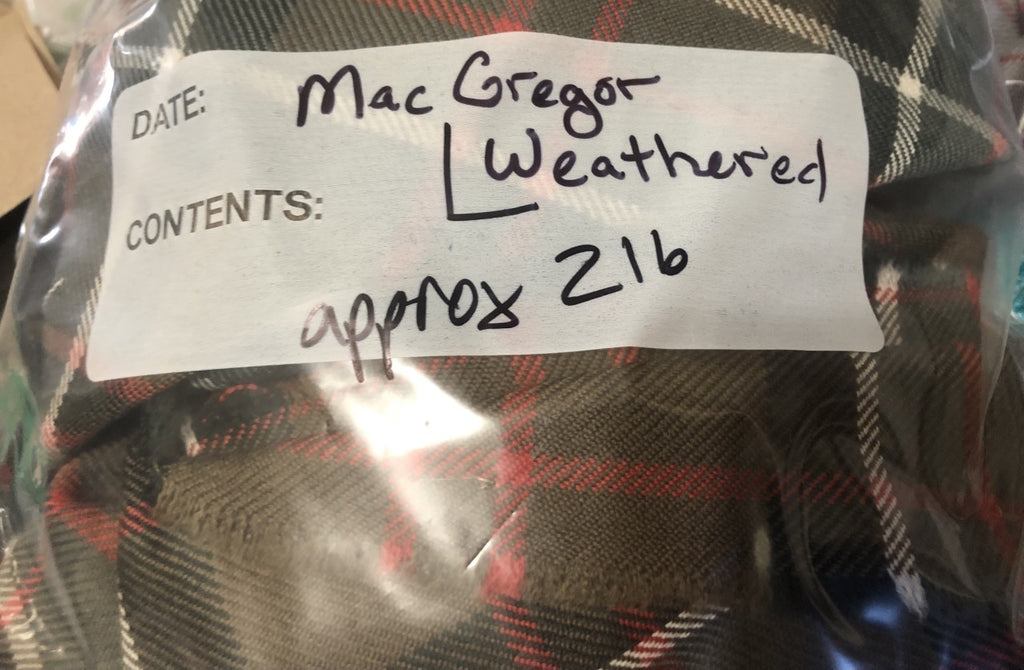 MacGregor Weathered Tartan Scraps