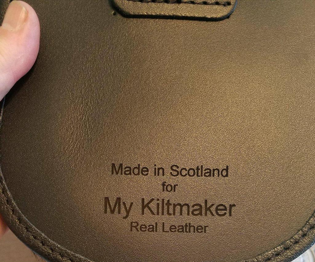 Kilt Sporran, Kid's Leather Knotwork Cantle