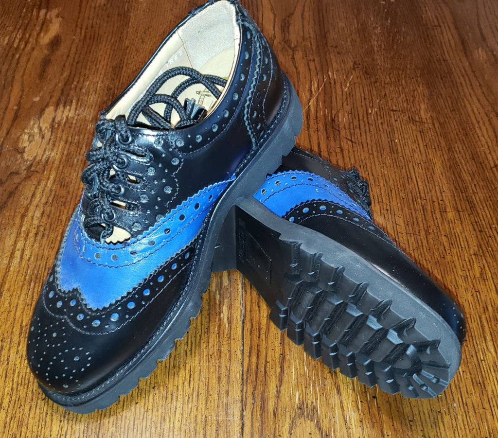 Black and Blue Ghillie Brogue